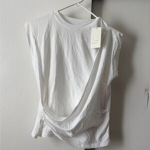 White Sleeveless Top